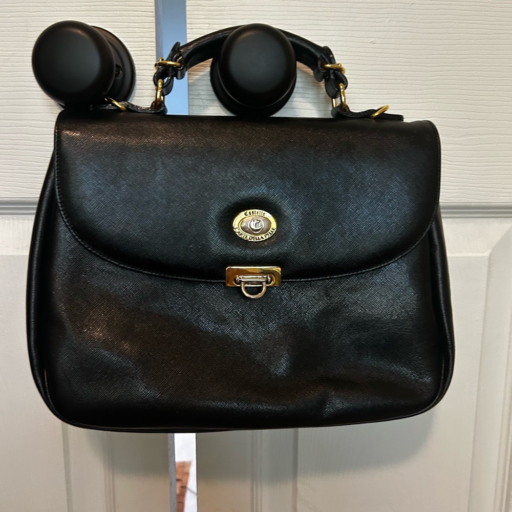 Black Leather Handbag